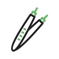 Forceps II Line Green and Black Icon vector