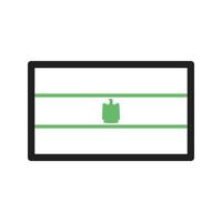 Egypt Line Green and Black Icon vector