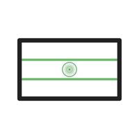 India Line Green and Black Icon vector