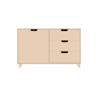 armoire marron dans la chambre png