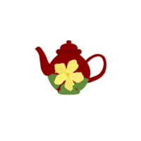 red brown teapot png