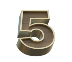 une image de rendu 3d d'or mélangé avec des alphabets en bois png