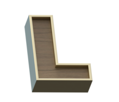 une image de rendu 3d d'or mélangé avec des alphabets en bois png