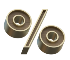 A 3d rendering image of golden mixed with wooden alphabets png
