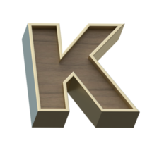 une image de rendu 3d d'or mélangé avec des alphabets en bois png