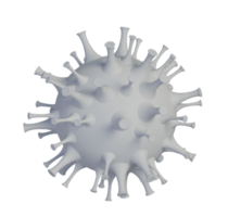 Imagen de representación 3d del modelo de virus covid-19 png