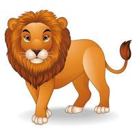 Cartoon lion character vector