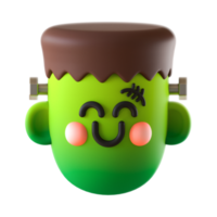 3D Halloween character Frankenstein