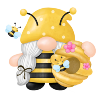 clipart dell'acquerello dell'ape del miele degli gnomi png