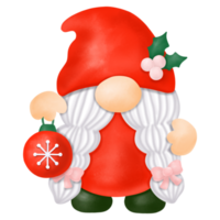 Gnomes Christmas Watercolor Clipart, Merry Christmas Gnomes png