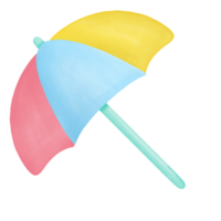 parapluie aquarelle clipart png