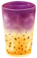 aquarelle de boisson aux fruits d'été png