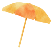 beach umbrella watercolor illustration png