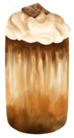 aquarelle de boisson au chocolat png