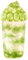 bebida de frutas de verano acuarela png