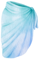 Swim cover up watercolor illustration beach essentials png