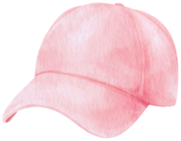 niedliche rosa kappen-aquarellillustration für dekoratives element der mode png