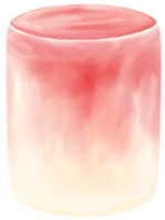 aquarelle de boisson d'été aux fraises png