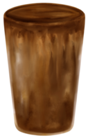 aquarela de bebida de chocolate png