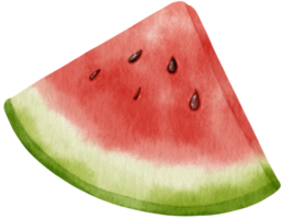 watermelon fruit watercolor for Decorative Element png