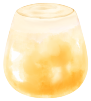 aquarelle de boisson aux fruits d'été png