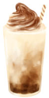 aquarelle de boisson au chocolat png