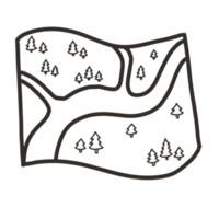 Camping line art png