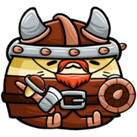 hamster mignon portant viking png