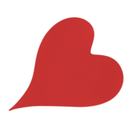 un coeur rouge mignon png