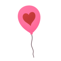 un globo de corazón rojo png