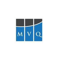 MVQ letter logo design on WHITE background. MVQ creative initials letter logo concept. MVQ letter design. vector