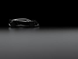 sports car on a dark background photo