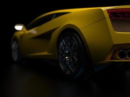 sports car on a dark background photo