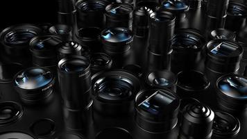 variety of lenses for cameras and phones photo