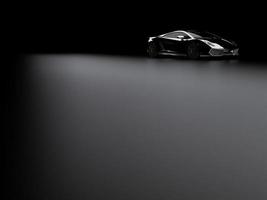 sports car on a dark background photo