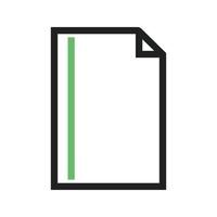 Page Borders I Line Green and Black Icon vector