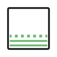 Gradient Line Green and Black Icon vector