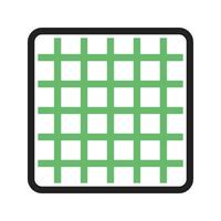 Grid Line Green and Black Icon vector