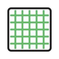 Grid Line Green and Black Icon vector