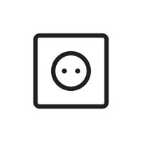 Socket Outlet Plug In Icon EPS 10 vector