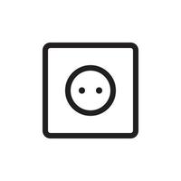 Socket Outlet Plug In Icon EPS 10 vector