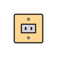 Socket Outlet Plug In Icon EPS 10 vector