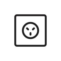 Socket Outlet Plug In Icon EPS 10 vector