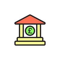 icono de banco eps 10 vector