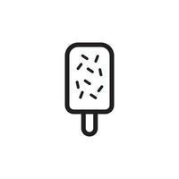 helado, icono de cono de hielo eps 10 vector