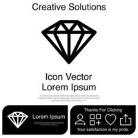 Diamond Icon EPS 10 vector