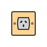 Socket Outlet Plug In Icon EPS 10 vector