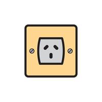 Socket Outlet Plug In Icon EPS 10 vector