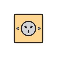 Socket Outlet Plug In Icon EPS 10 vector