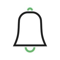 Bells Line Green and Black Icon vector